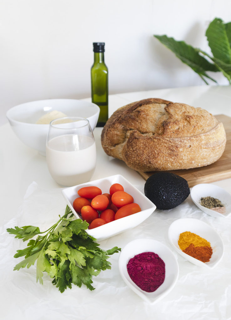 vegan-savory-french-toast-ingredients